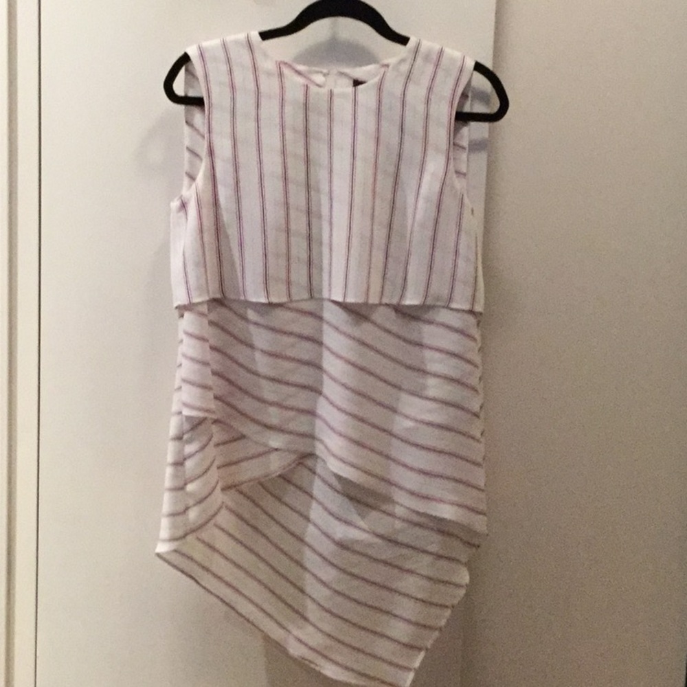 BCBGMAXAZARIA ELEANORE STRIPED SHIRT
